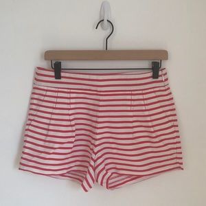 Red & White Striped J. Crew Shorts